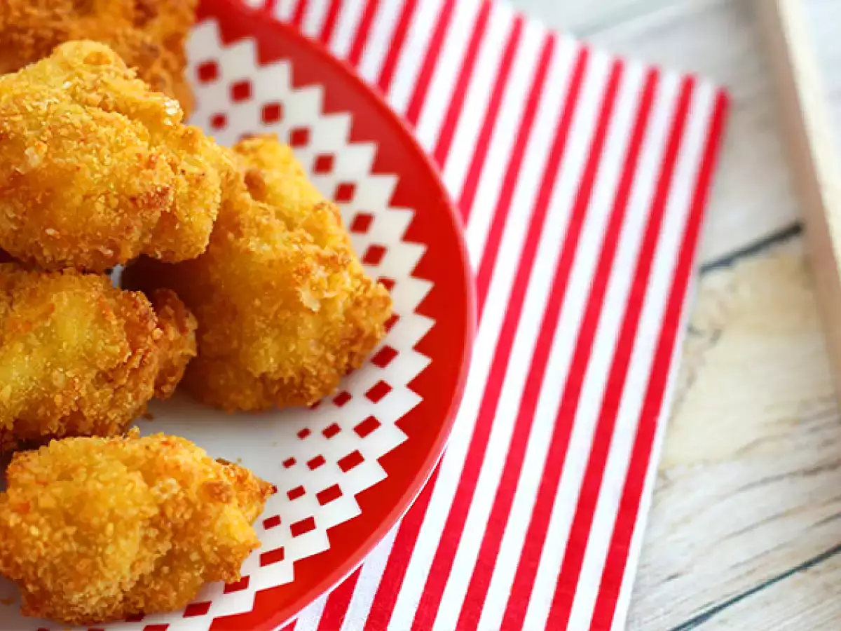 Kroketi iz listnatega testa s šunko in sirom - fotografija 4