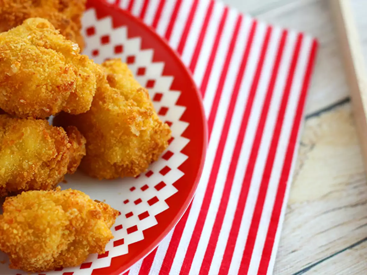 Kroketi iz testenin coquillettes s šunko in sirom - fotografija 4