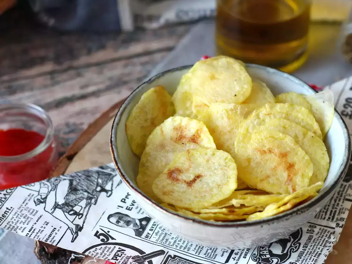 Krompirjev čips, pripravljen v mikrovalovni pečici - fotografija 3