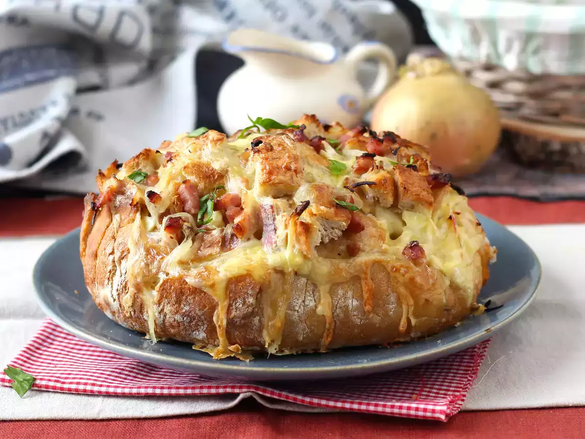 Kruh z nadevanim ježkom v slogu tartifletta - fotografija 4