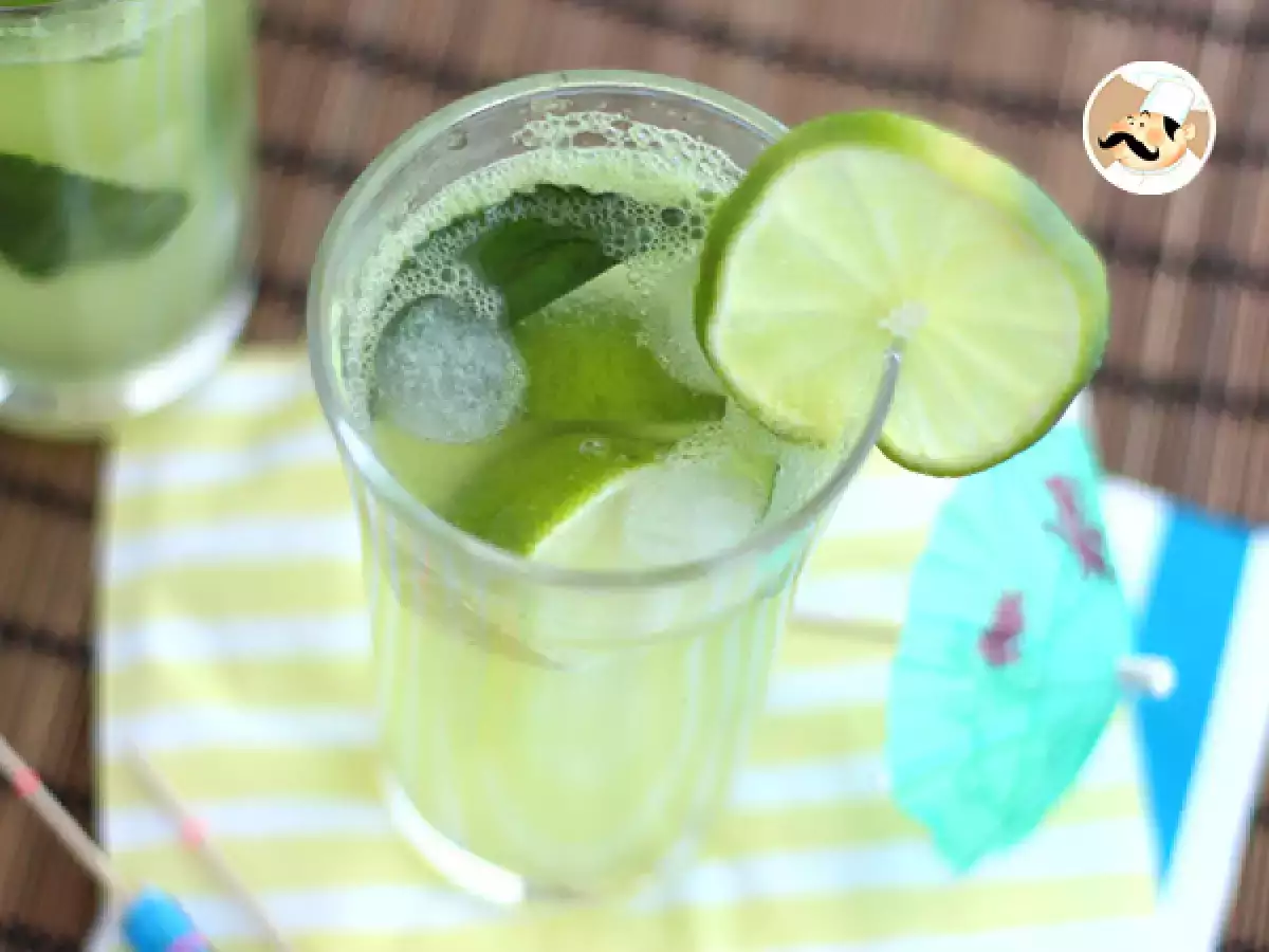 Kumarični mojito, brezalkoholni koktajl - fotografija 2