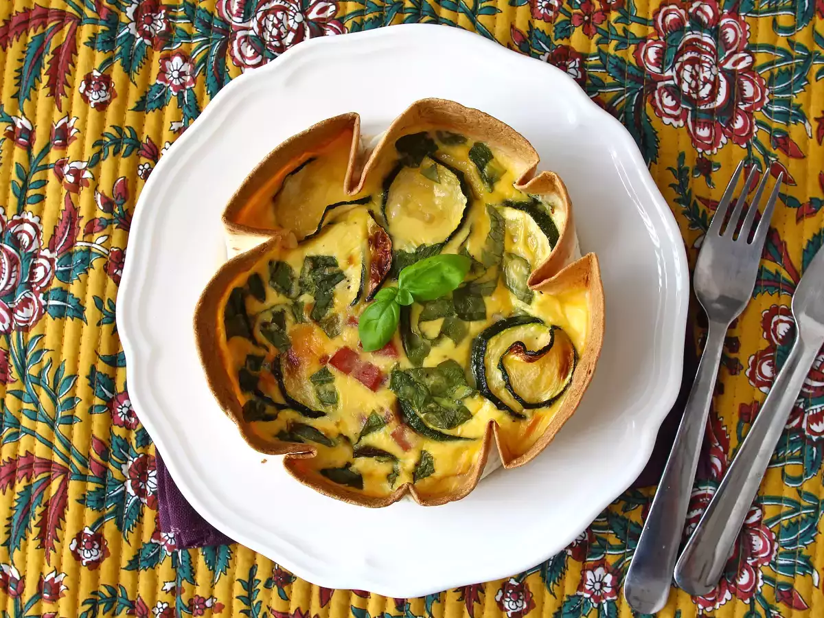 Kviš brez peciva s tortiljo? To je mogoče! Lahkoten recept - fotografija 5