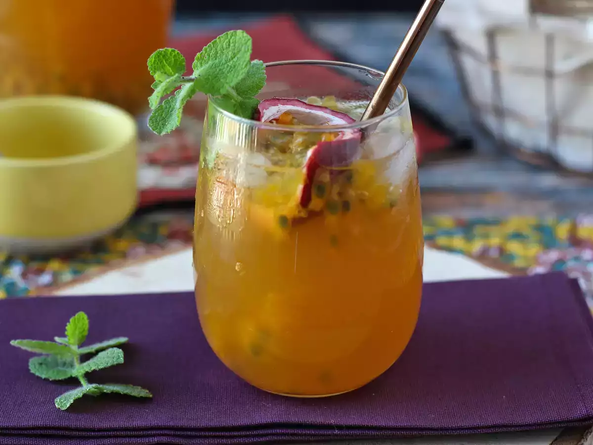 Ledeni čaj s pasijonko, popolna pijača za poletje! - fotografija 3