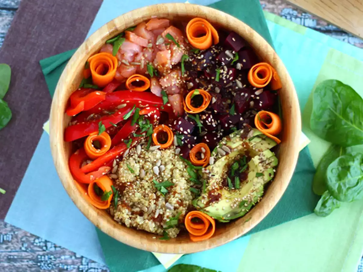 Lososova skleda Buda - fotografija 3