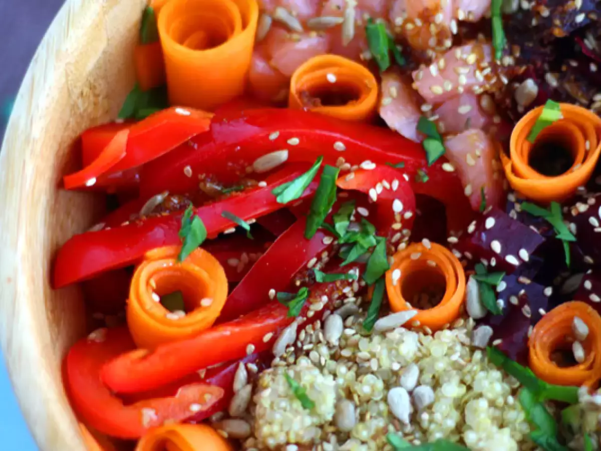 Lososova skleda Buda - fotografija 4