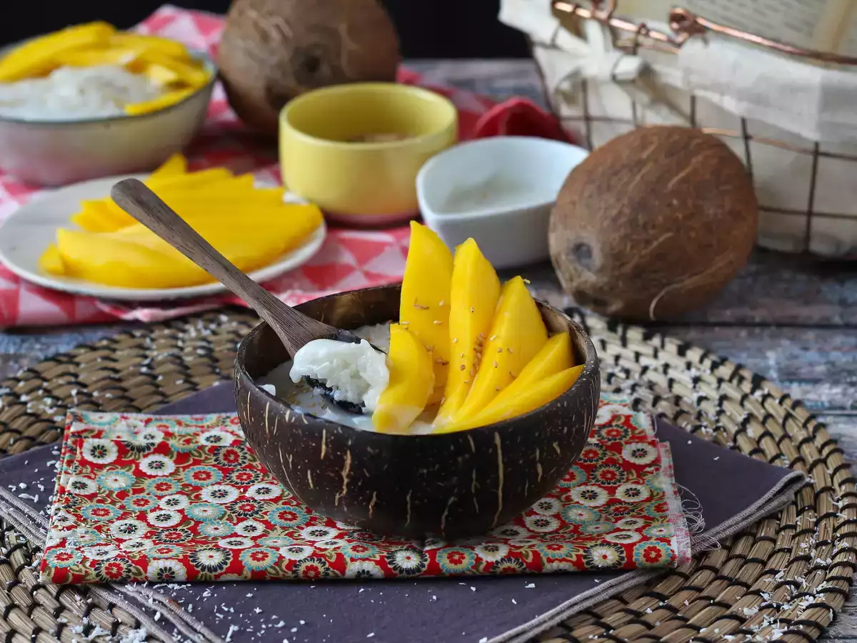 Mango sticky rice – izjemno prijetna tajska sladica - fotografija 5