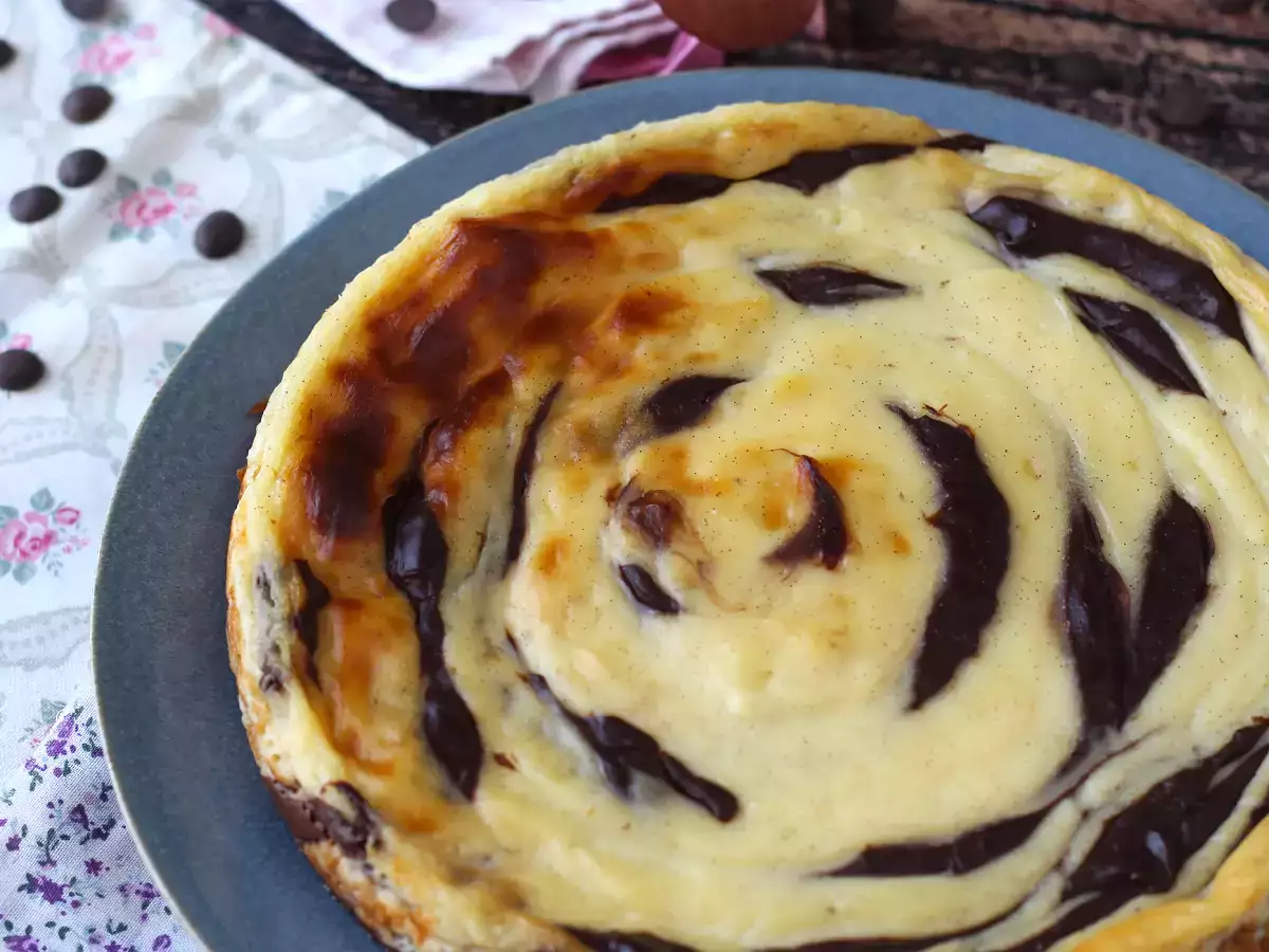 Marmoriran flan brez peciva, zelo enostaven za pripravo in z zagotovljenim wow učinkom - fotografija 4