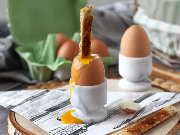 Recept Mehko kuhana jajca v zračnem cvrtniku