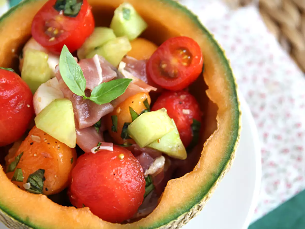 Melonina solata na meloni - fotografija 5
