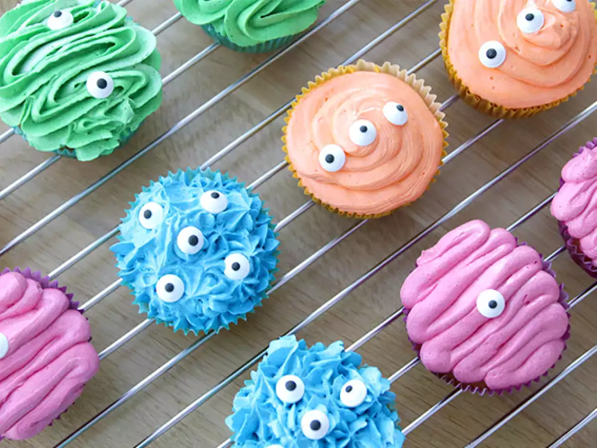 Monster cupcakes za noč čarovnic