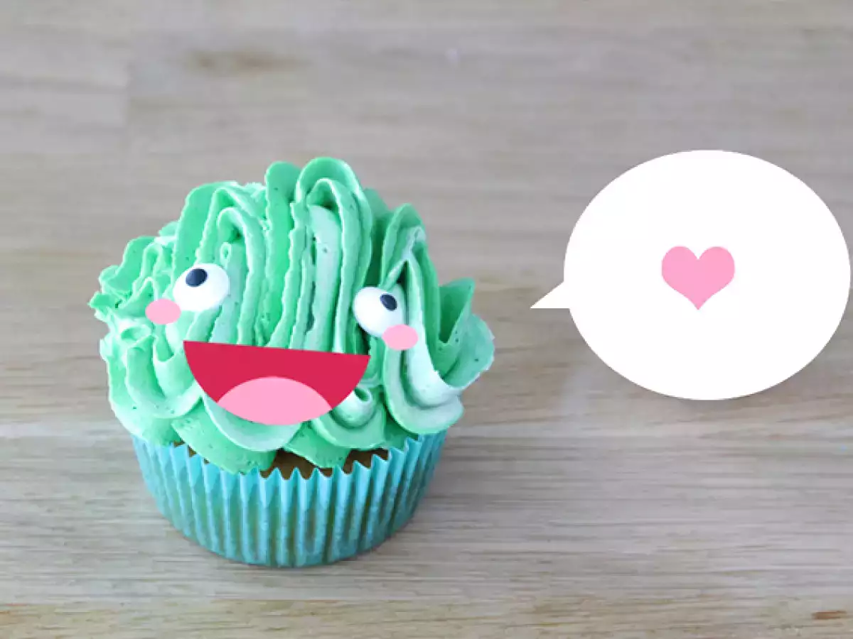 Monster cupcakes za noč čarovnic - fotografija 3