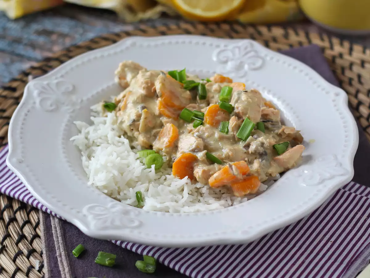 Okusna lososova enolončnica (blanquette) - fotografija 3