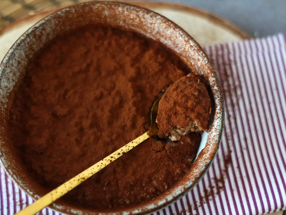 Ovseni kosmiči za čez noč z okusom tiramisuja, popoln zajtrk s kavo in kakavom! - fotografija 5