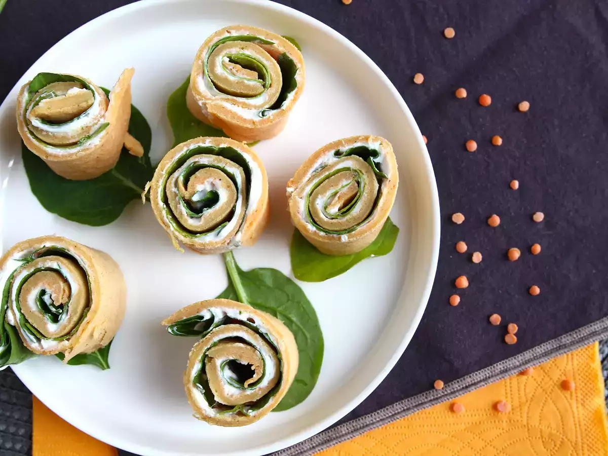 Palačinke iz rdeče leče, ki vsebujejo le 2 sestavini - fotografija 3