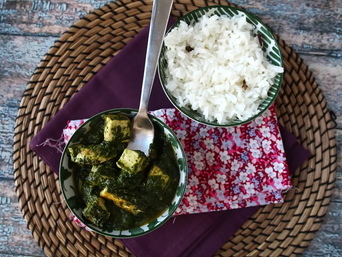 Palak tofu: indijski curry s špinačo in tofujem - fotografija 6