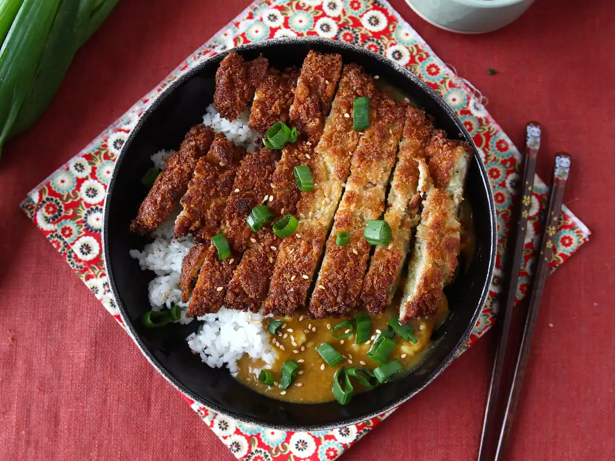 Paniran jajčevec s panko drobtinami v slogu japonskega katsu curryja (vegetarijansko) - fotografija 5