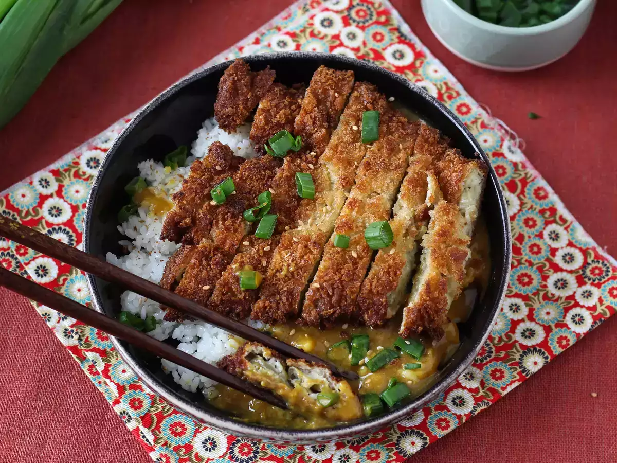Paniran jajčevec s panko drobtinami v slogu japonskega katsu curryja (vegetarijansko) - fotografija 7
