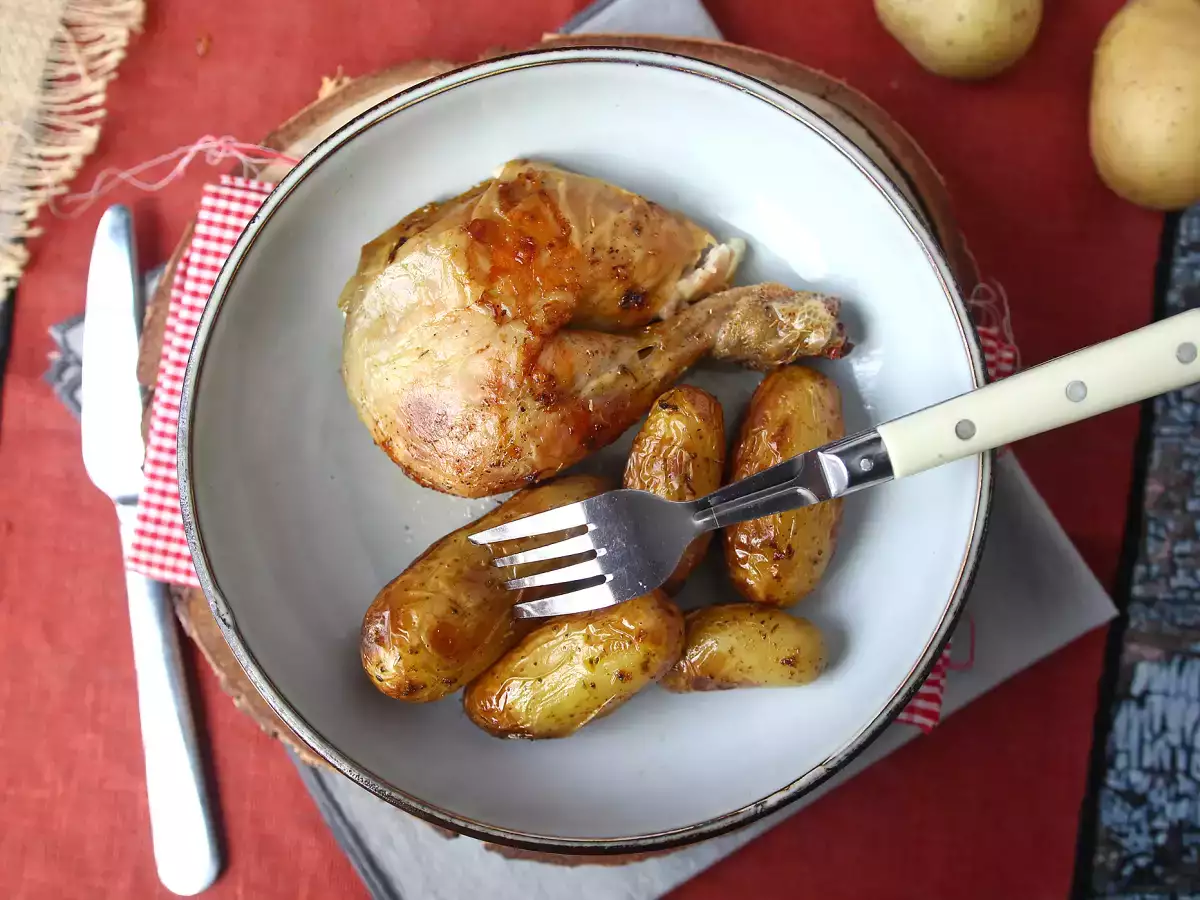 Pečen piščanec v napravi Moulinex Multicook&Fry – hrustljav zunaj in sočen znotraj! - fotografija 2