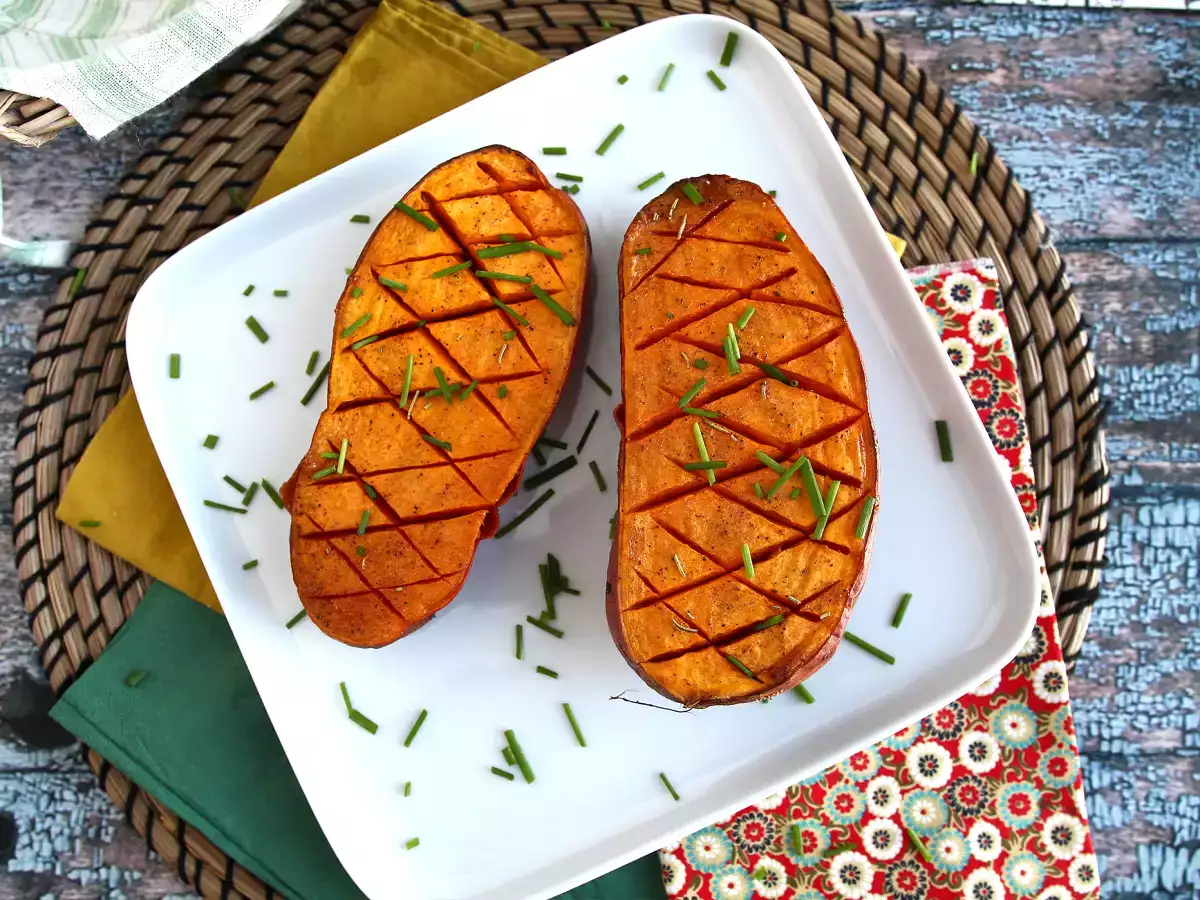 Pečen sladki krompir - fotografija 5