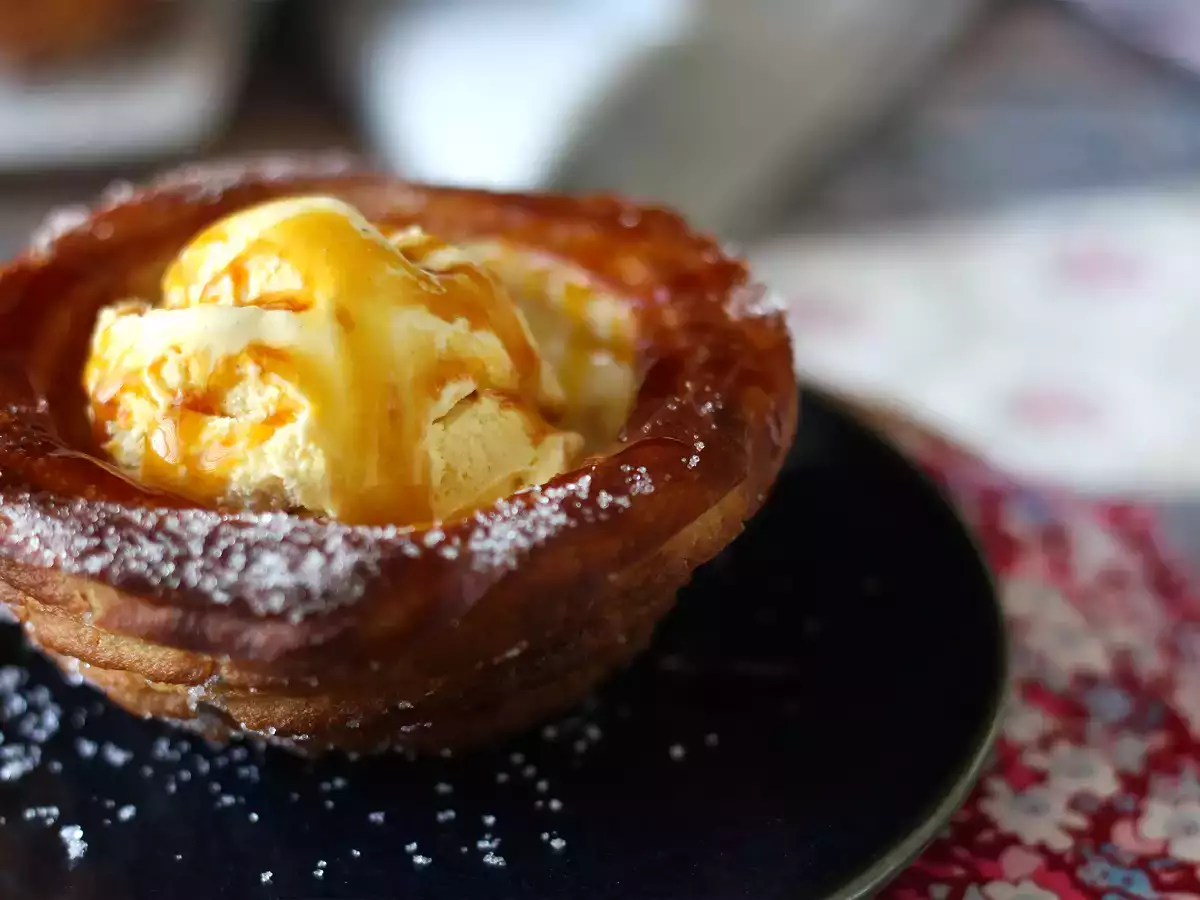 Pečeni churrosi v obliki sklede za velikodušen preliv - fotografija 6