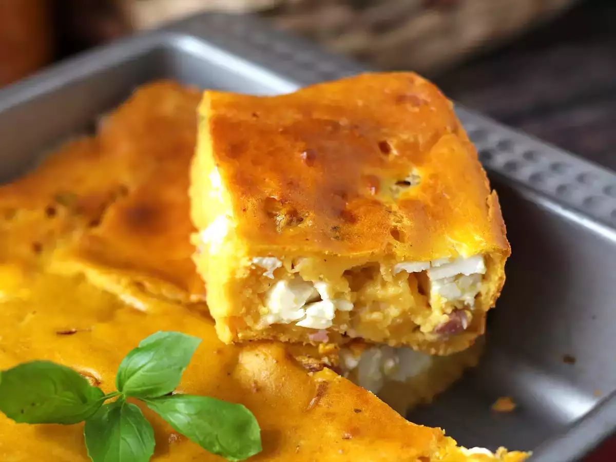 Pikanten pršut in feta brownie z bučo: odličen recept za juho za recikliranje! - fotografija 3