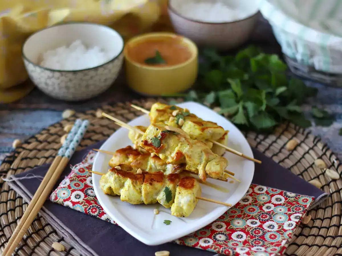 Piščančja nabodala z omako satay – kulinarično potovanje v Azijo! - fotografija 4