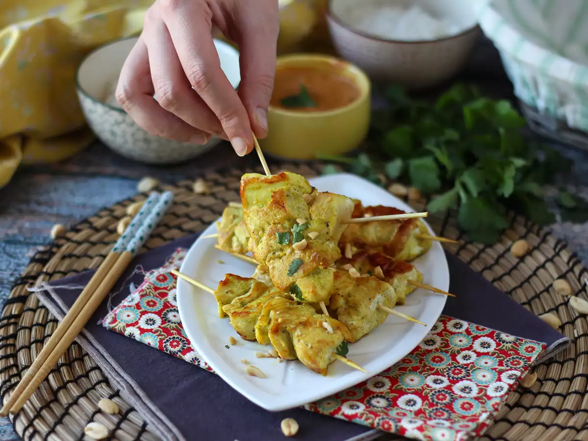 Piščančja nabodala z omako satay – kulinarično potovanje v Azijo! - fotografija 8