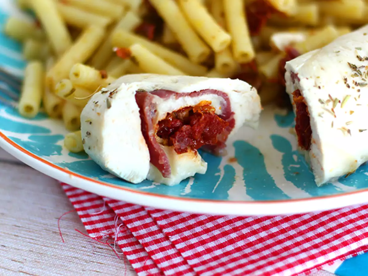 Piščančje balotine z mocarelo - fotografija 4