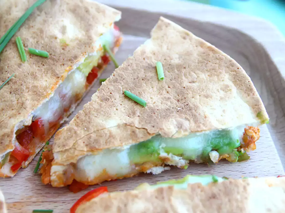 Piščanec in avokado quesadillas - fotografija 3