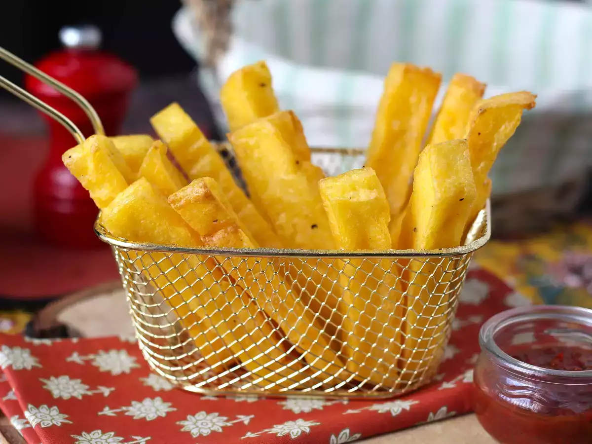 Polenta, ocvrta v zračnem cvrtniku: hrustljava, zdrava in brez glutena - fotografija 2