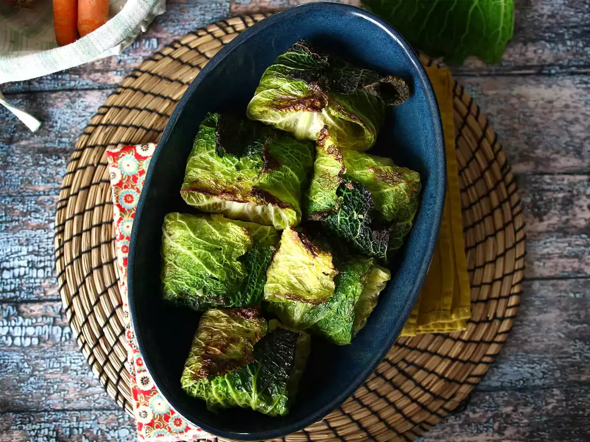 Polnjeno zelje v pečici (da bi vsi vzljubili to zelenjavo!) - fotografija 5