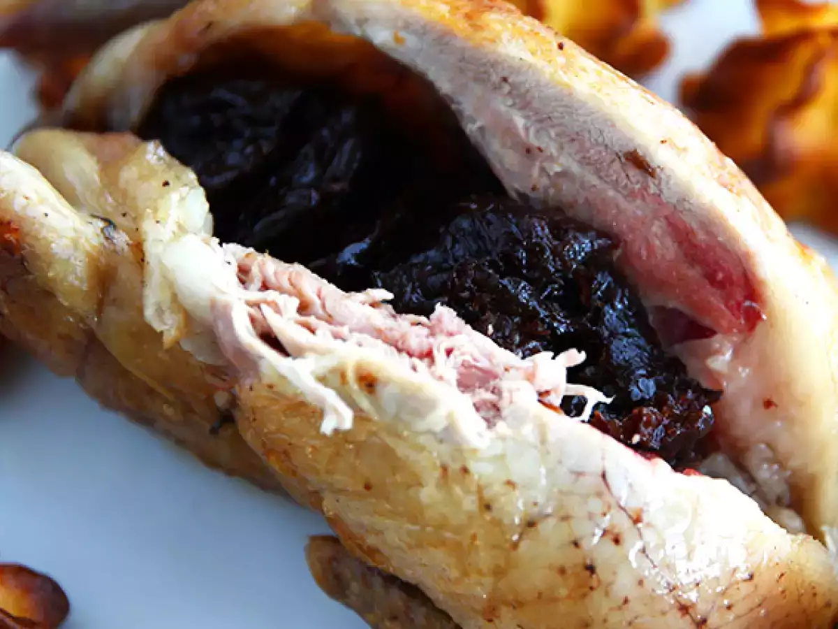 Prepelice s suhimi slivami - fotografija 4