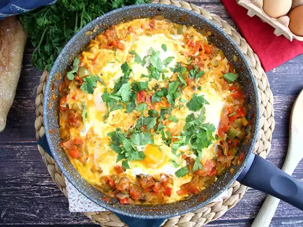Recept Preprosta šakšuka