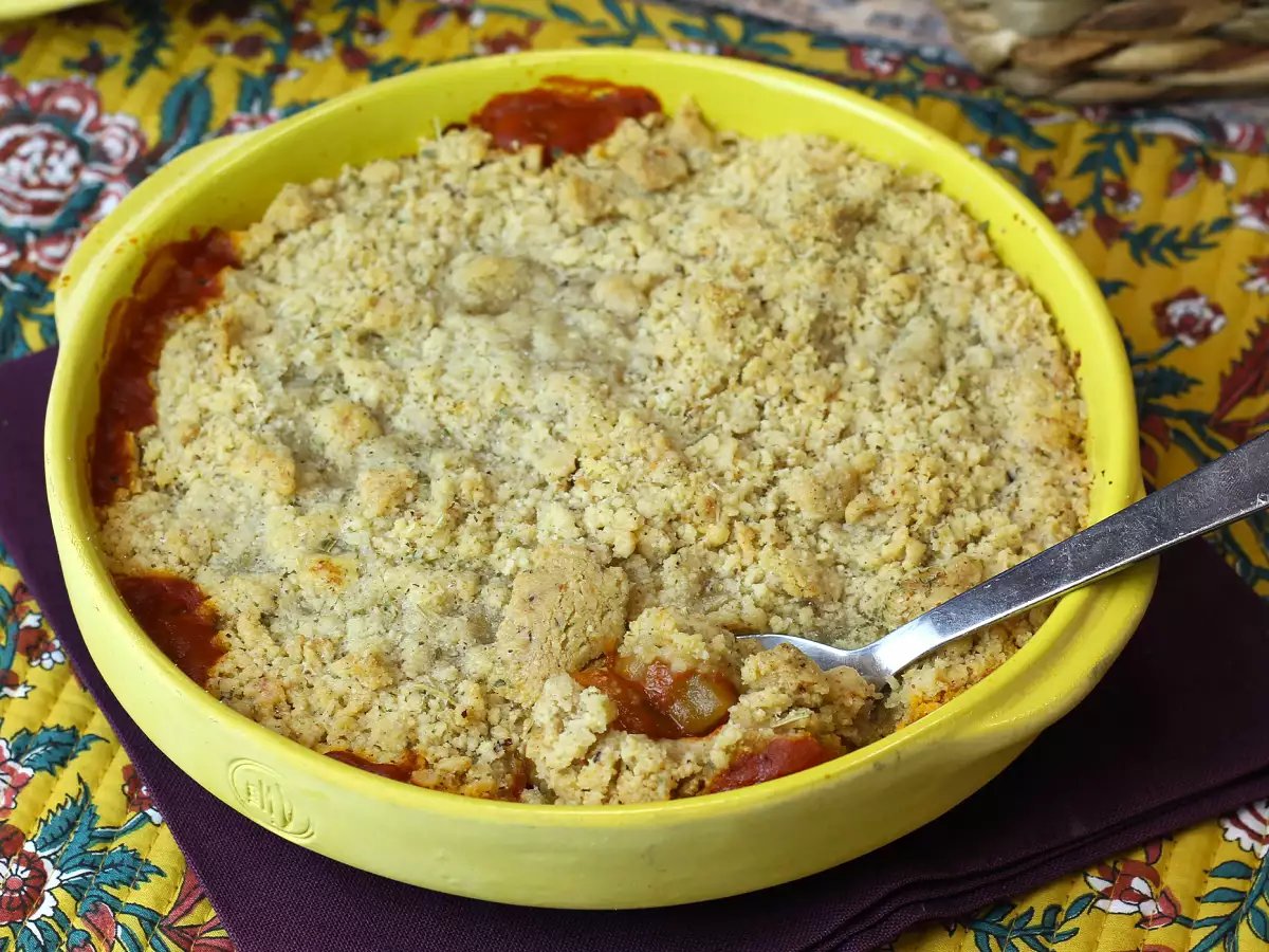 Ratatouille crumble, hitra in enostavna jed, ki vam bo všeč! - fotografija 2