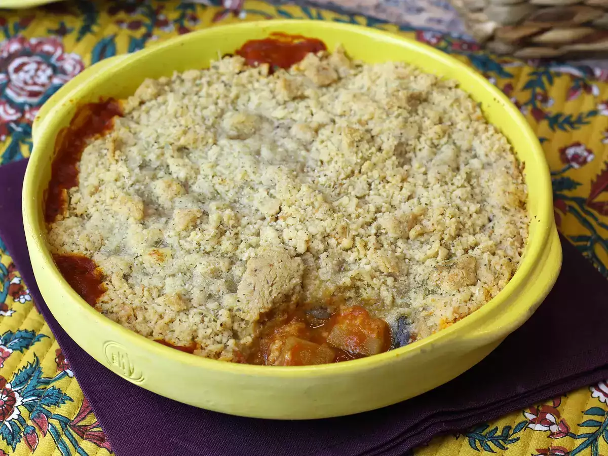 Ratatouille crumble, hitra in enostavna jed, ki vam bo všeč! - fotografija 4