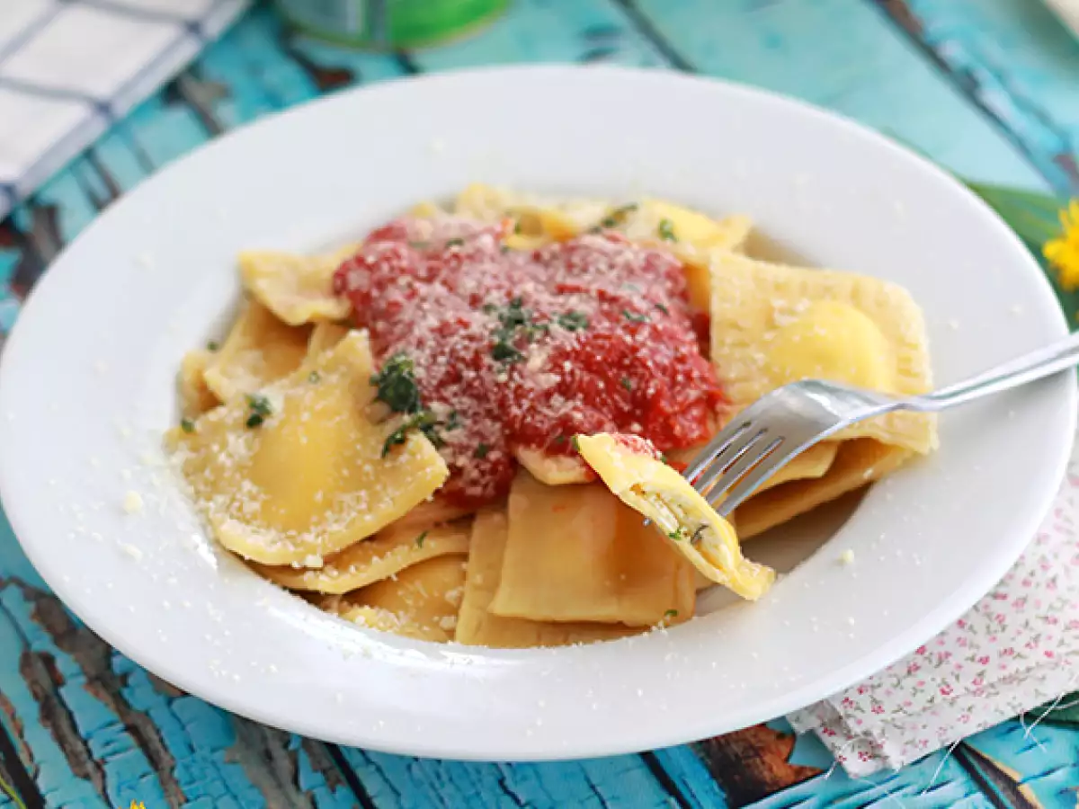 Ravioli z rikoto: recept po korakih - fotografija 2