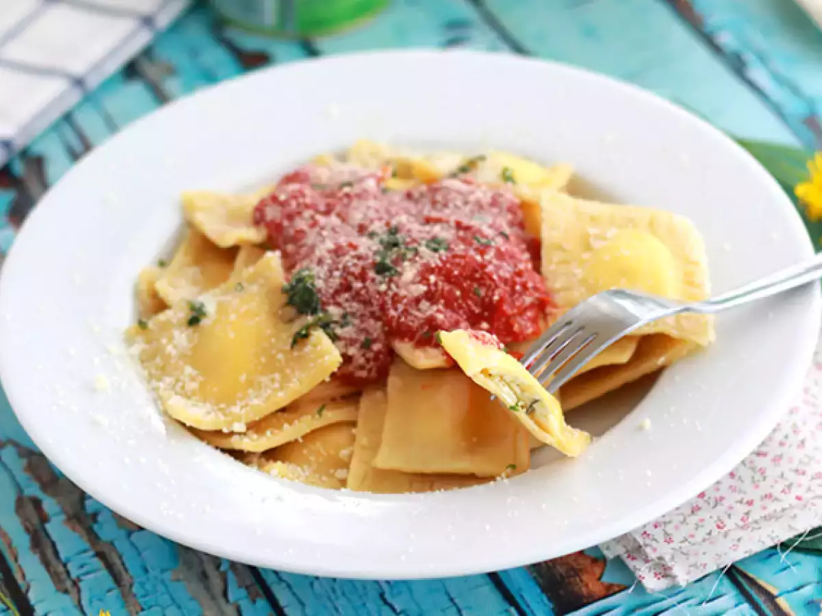 Ricotta ravioli, recept korak za korakom - fotografija 2
