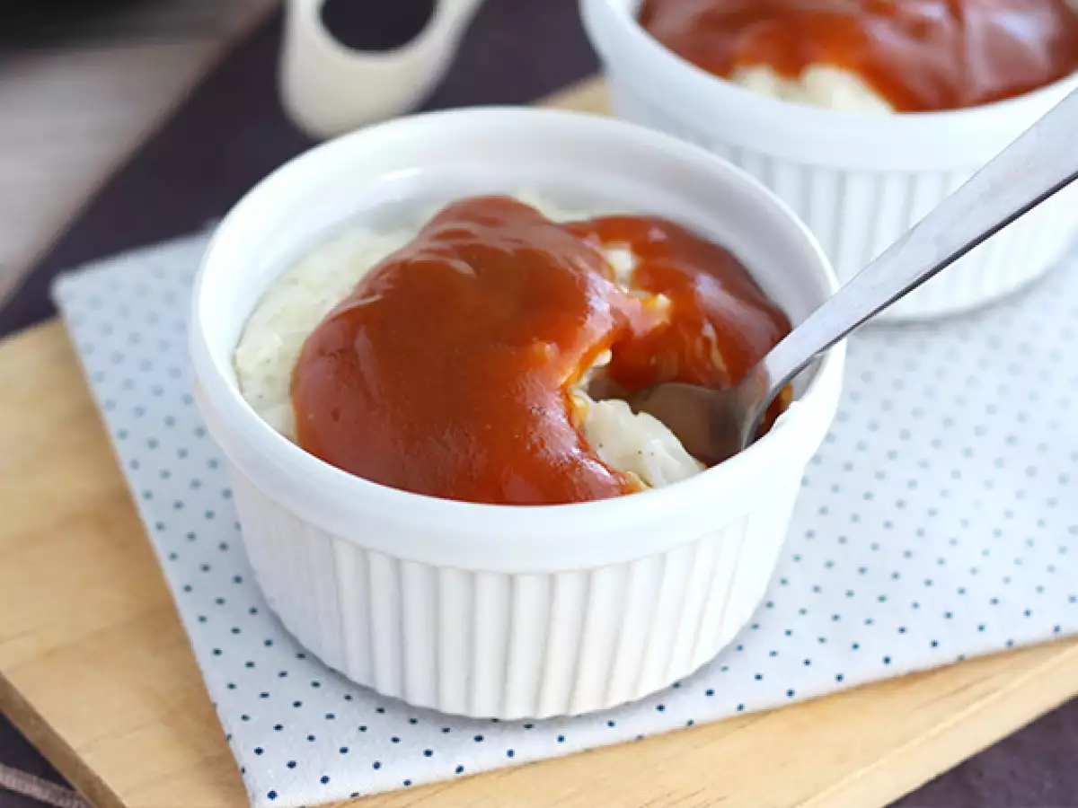 Rižev puding s slano masleno karamelo - fotografija 2