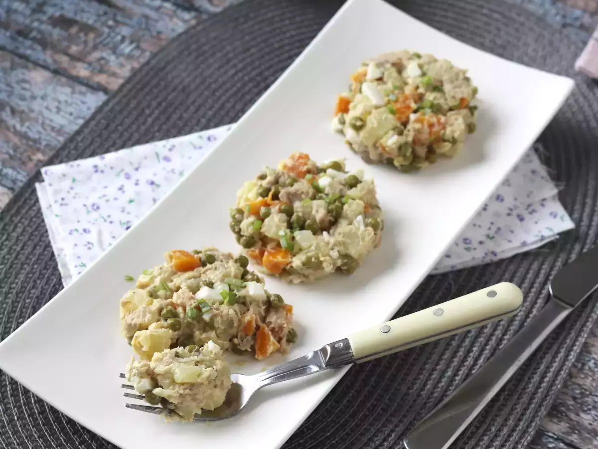 Ruska solata z domačo majonezo - fotografija 5