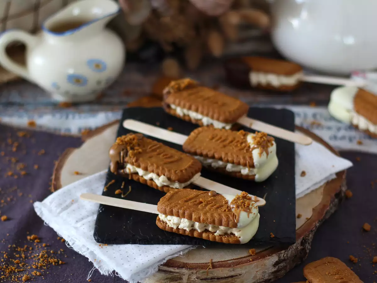 Sladoledni sendviči s piškoti speculoos - fotografija 5