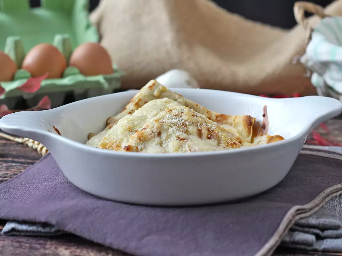 Slane palačinke z rikoto in gobami – kremast vegetarijanski recept za vsako priložnost - fotografija 2