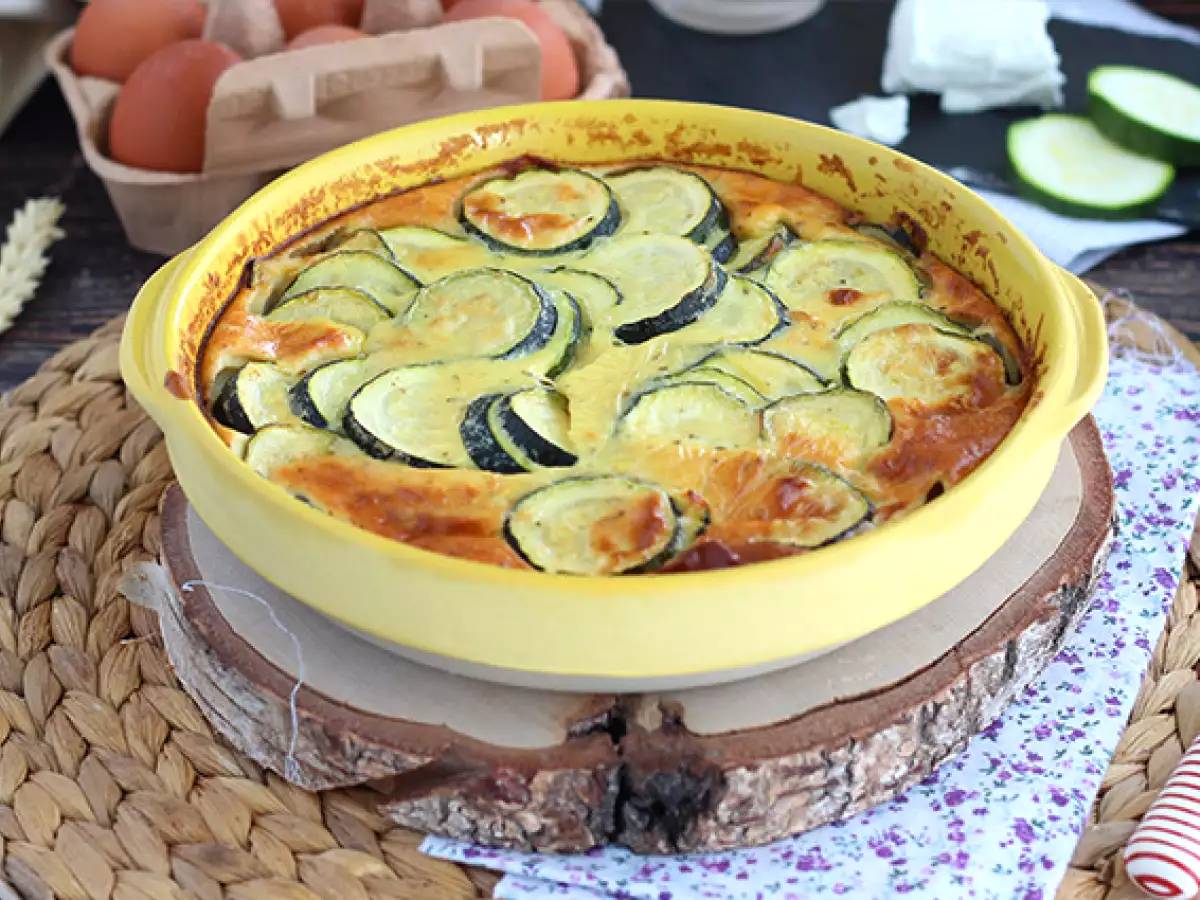 Slani clafoutis z bučkami in kozjim sirom - fotografija 5