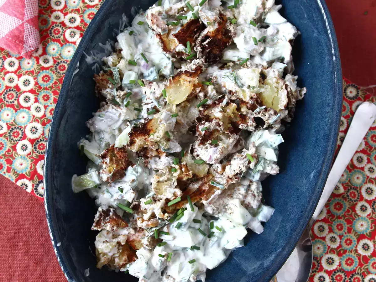 Solata iz kumar in hrustljavega krompirja - fotografija 2