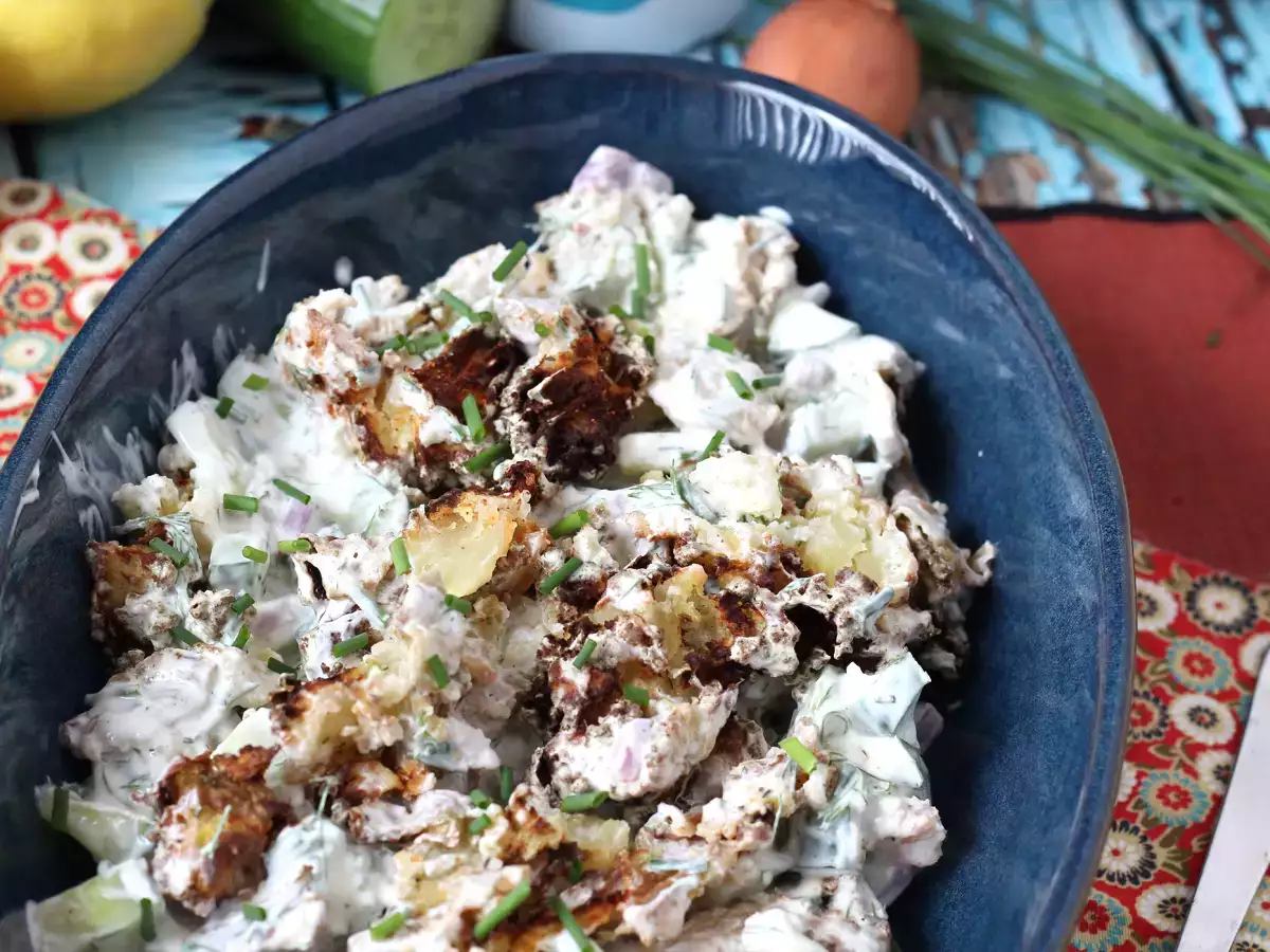 Solata iz kumar in hrustljavega krompirja - fotografija 3