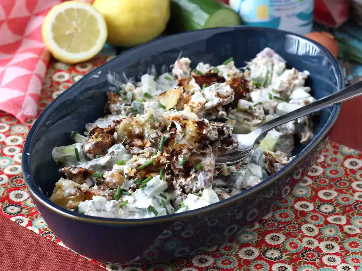 Solata iz kumar in hrustljavega krompirja - fotografija 4