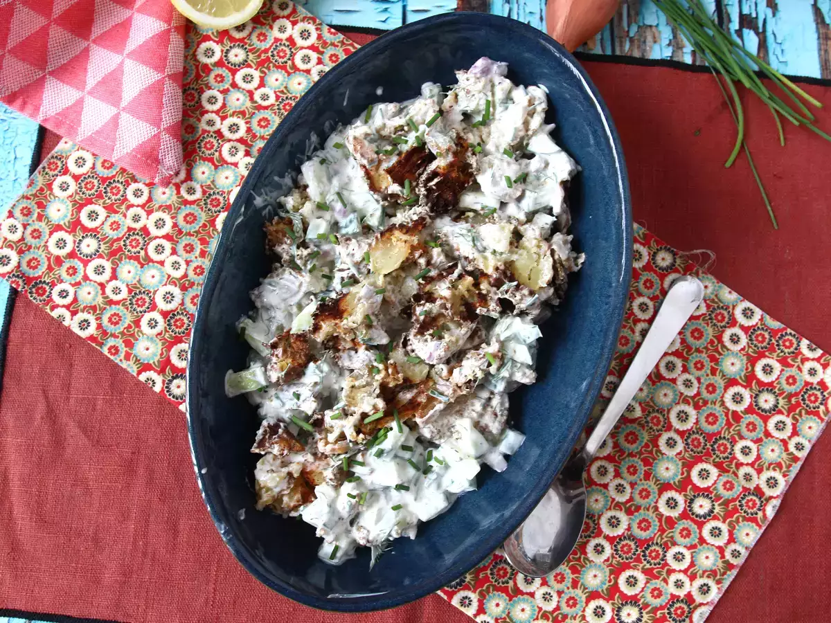 Solata iz kumar in hrustljavega krompirja - fotografija 5