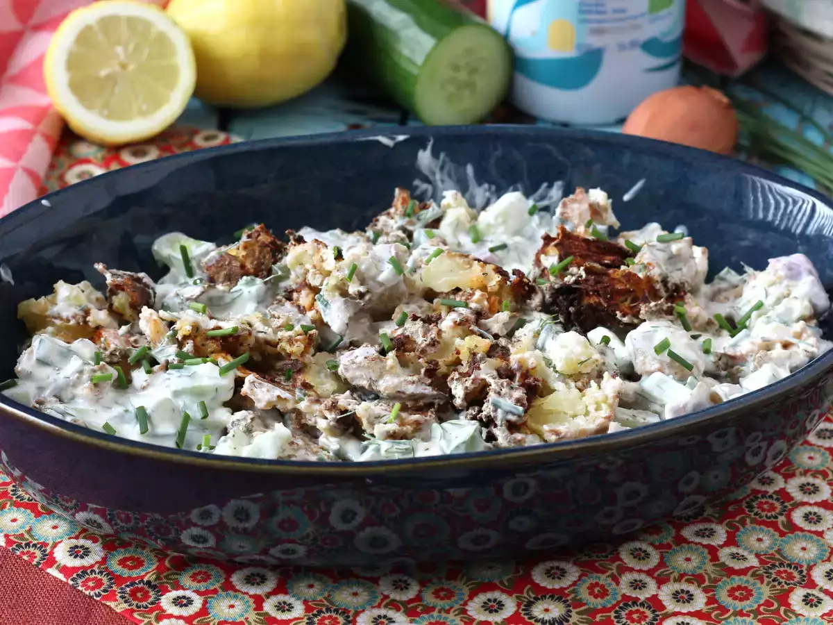 Solata iz kumar in hrustljavega krompirja - fotografija 6