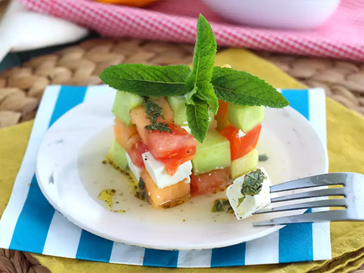 Solata iz Rubikove kocke - fotografija 2