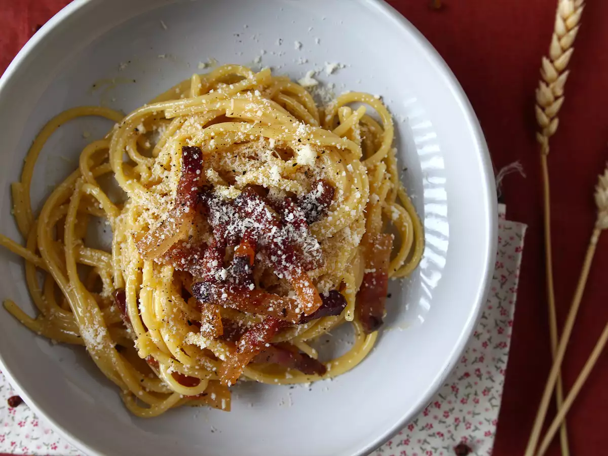Špageti carbonara – pravi italijanski recept za karbonaro! - fotografija 5