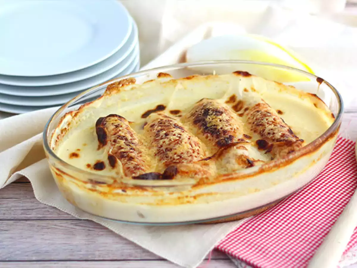 Šunka endivija au gratin - fotografija 2